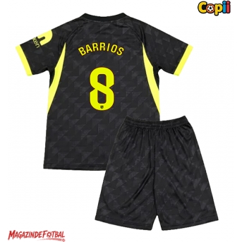 Atletico Madrid Pablo Barrios #8 Echipament de Fotbal Replică 2026-27 Copii Deplasare (+ Șorturi)